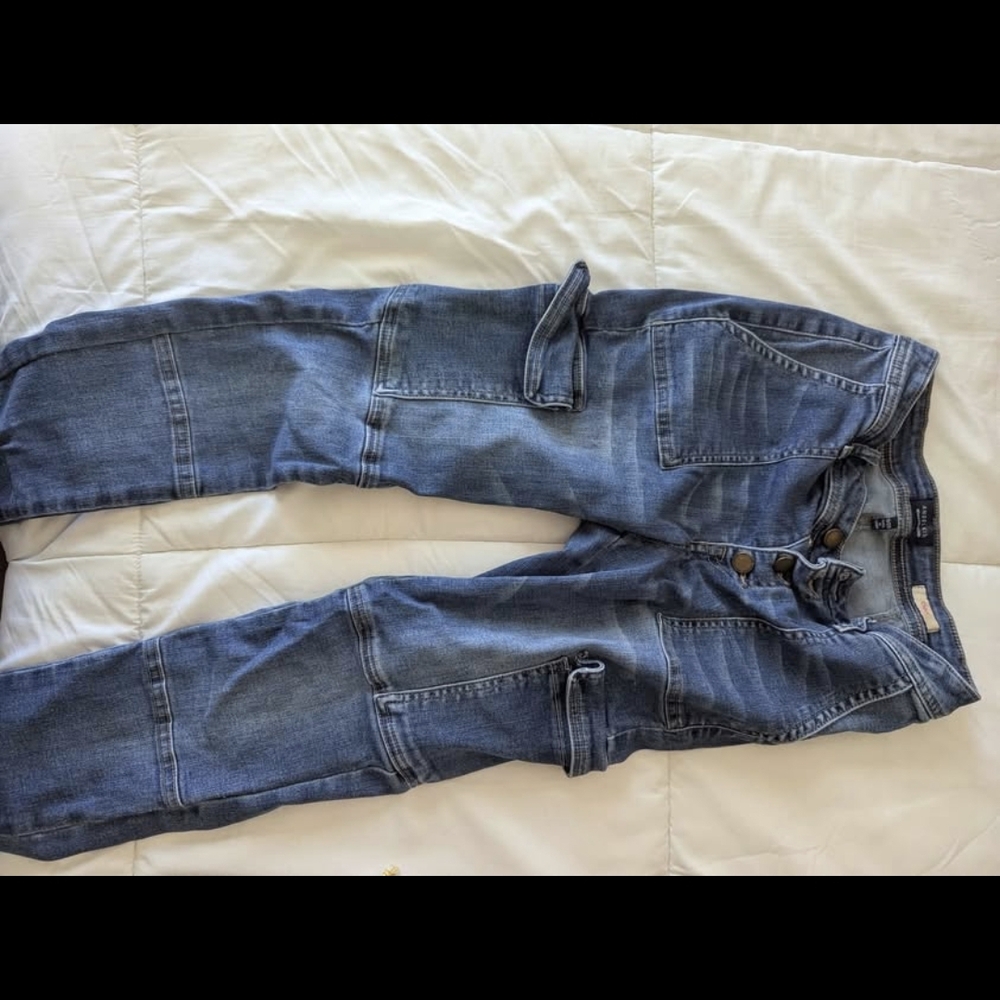 Stylish Blue Cargo Jeans